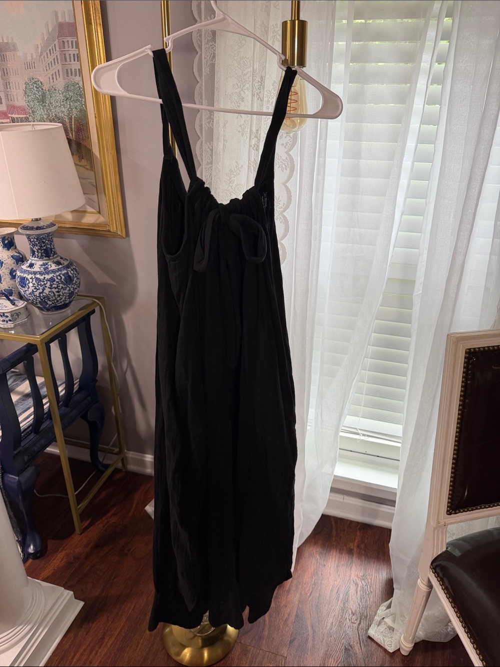 Old Navy Black Maxi Dress with Twisted Strap Detail - Picture 3 of 3